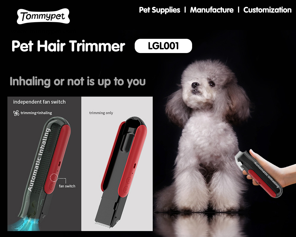 Использование триммера для волос домашних животных с вакуумом, чтобы получить домашние волосы под контролем