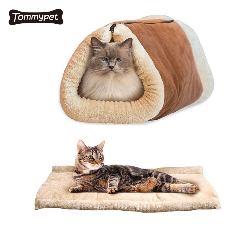 Амазонка дешевая цена оптовая спальный мешок для кошек коврик для кошек Pet Cat Tunnel Bed
